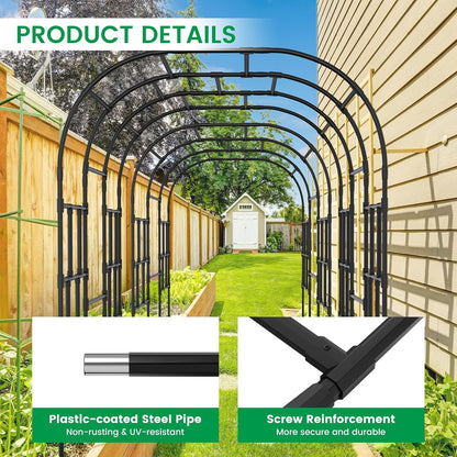 Garden Arch Trellis, 87in H x 75in L Tall Garden Archway