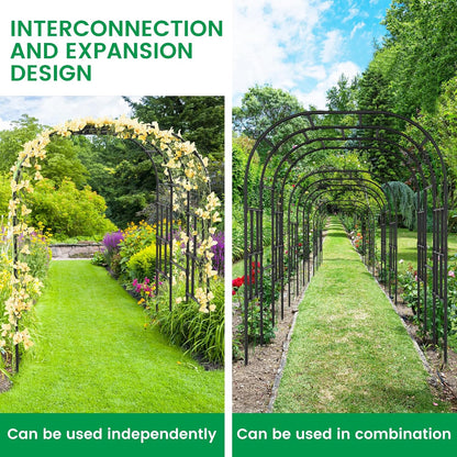Garden Arch Trellis, 87in H x 75in L Tall Garden Archway