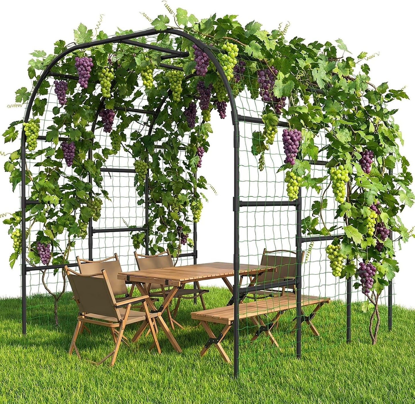 Garden Arch Trellis, 87in H x 75in L Tall Garden Archway