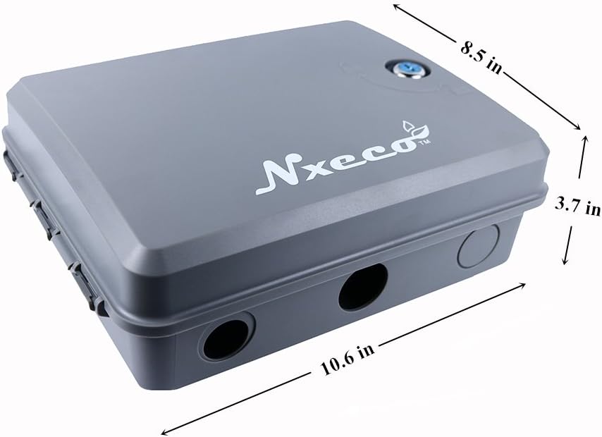 Universal Irrigation Controller Cabinet UCC100, Indoor and Outdoor Box for Sprinkler and Timer Controller, Weather Resistance Mounting Plate, Impact Resistence