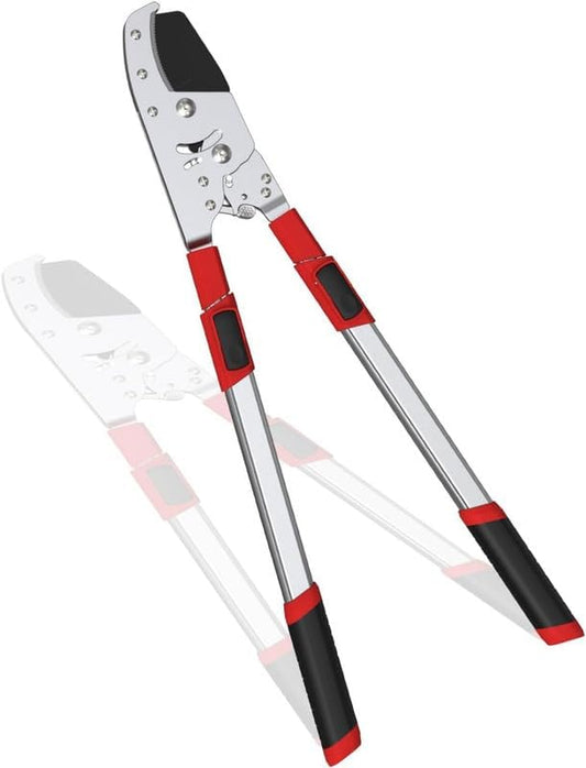 Heavy-Duty Extendable Anvil Lopper, 28"-41" Telescopic Tree Trimmer with Double Ratcheting Mechanism for 2" Branches