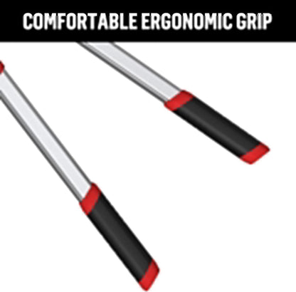 Heavy-Duty Extendable Anvil Lopper, 28"-41" Telescopic Tree Trimmer with Double Ratcheting Mechanism for 2" Branches