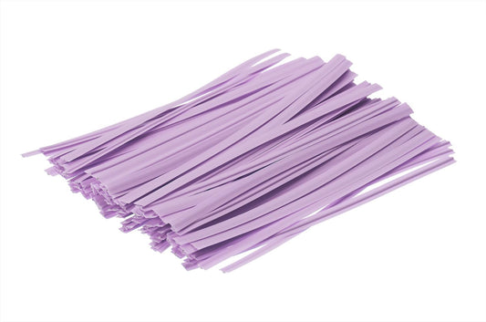 80pcs plastic Twist Ties Plant Ties Reusable Bread Twist Ties cake pop ties Cable Ties Candy Ties for Bags 4 Inch (Purple)