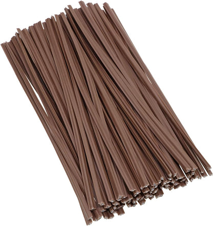 80pcs plastic Twist Ties Plant Ties Reusable Bread Twist Ties cake pop ties Cable Ties Candy Ties for Bags 4 Inch (Purple)