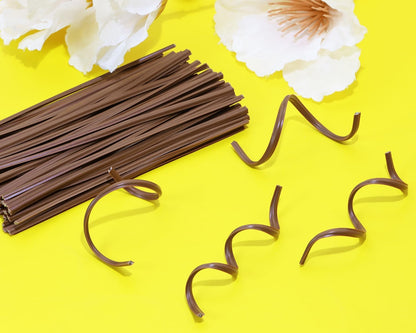 80pcs plastic Twist Ties Plant Ties Reusable Bread Twist Ties cake pop ties Cable Ties Candy Ties for Bags 4 Inch (Purple)