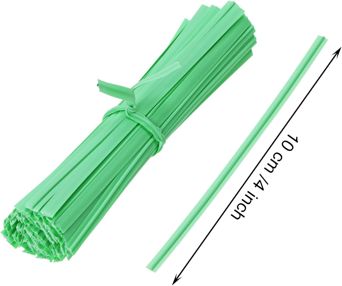 80pcs plastic Twist Ties Plant Ties Reusable Bread Twist Ties cake pop ties Cable Ties Candy Ties for Bags 4 Inch (Purple)