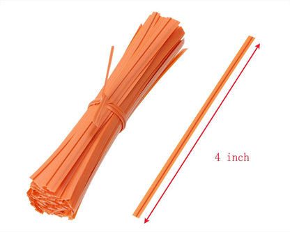 80pcs plastic Twist Ties Plant Ties Reusable Bread Twist Ties cake pop ties Cable Ties Candy Ties for Bags 4 Inch (Purple)