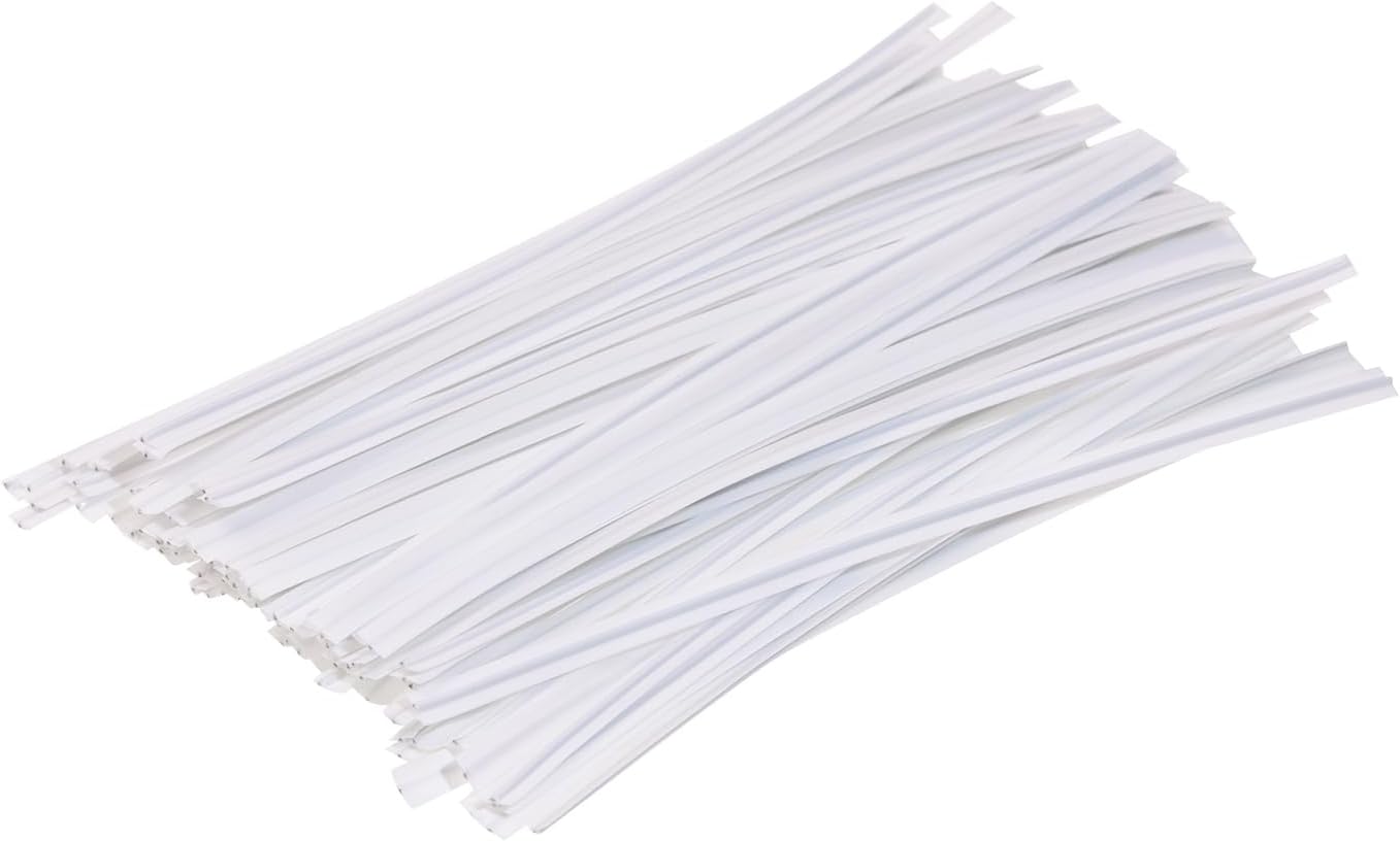 80pcs plastic Twist Ties Plant Ties Reusable Bread Twist Ties cake pop ties Cable Ties Candy Ties for Bags 4 Inch (Purple)