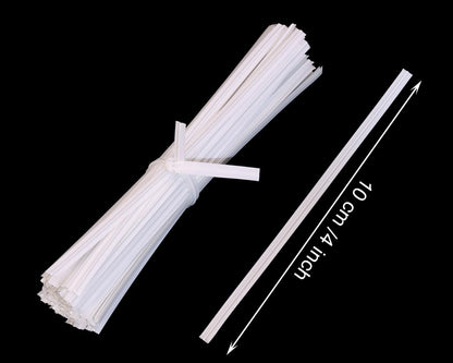 80pcs plastic Twist Ties Plant Ties Reusable Bread Twist Ties cake pop ties Cable Ties Candy Ties for Bags 4 Inch (Purple)