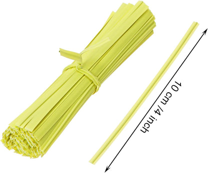 80pcs plastic Twist Ties Plant Ties Reusable Bread Twist Ties cake pop ties Cable Ties Candy Ties for Bags 4 Inch (Purple)