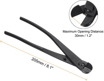 Bonsai Wire Scissors 8.1 Inch 205mm Bonsai Tool Branch Wire Cutter Branch Cutter, Black