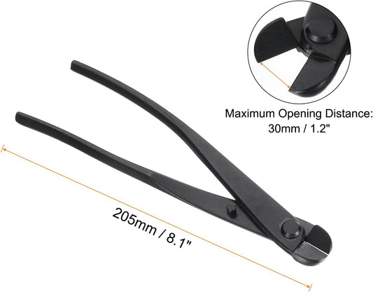 Bonsai Wire Scissors 8.1 Inch 205mm Bonsai Tool Branch Wire Cutter Branch Cutter, Black