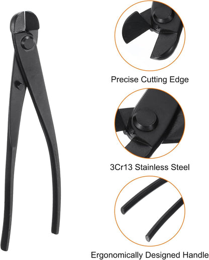 Bonsai Wire Scissors 8.1 Inch 205mm Bonsai Tool Branch Wire Cutter Branch Cutter, Black