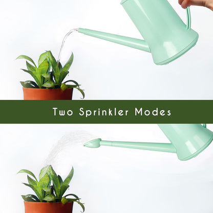 Small Watering Can, 67oz (1/2 Gallon) Indoor Houseplants Green