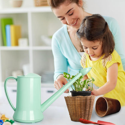Small Watering Can, 67oz (1/2 Gallon) Indoor Houseplants Green