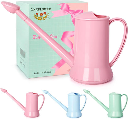 Small Watering Can, 67oz (1/2 Gallon) Indoor Houseplants Green