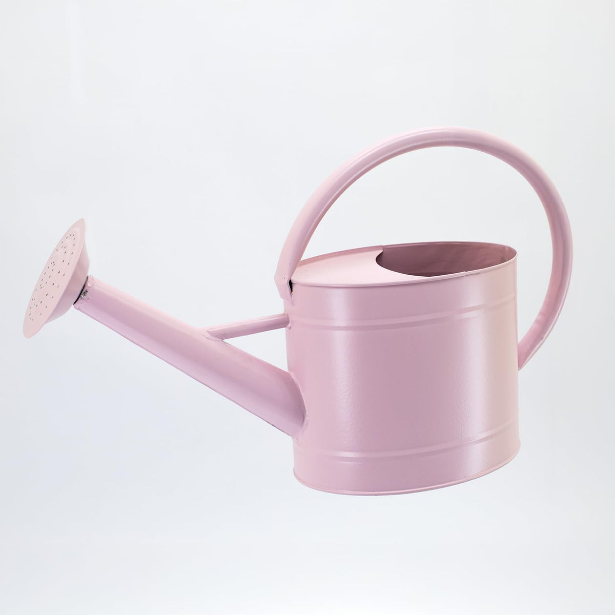 1 Gallon Red Metal Watering Can, Removable Spout