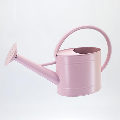 1 Gallon Red Metal Watering Can, Removable Spout