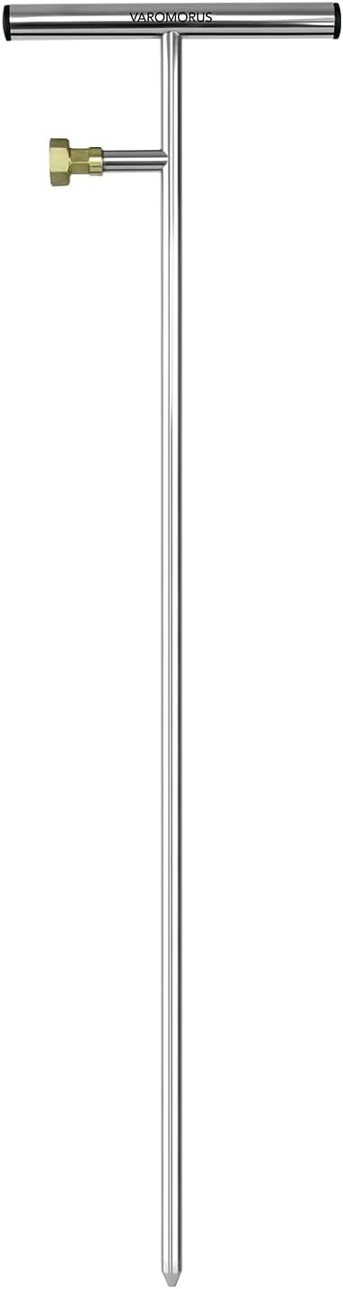 Stainless Steel Deep Root Feeder for Tree Watering Spike Tool Irrigation for Outdoor Plants System Wand T-Handle One-Piece