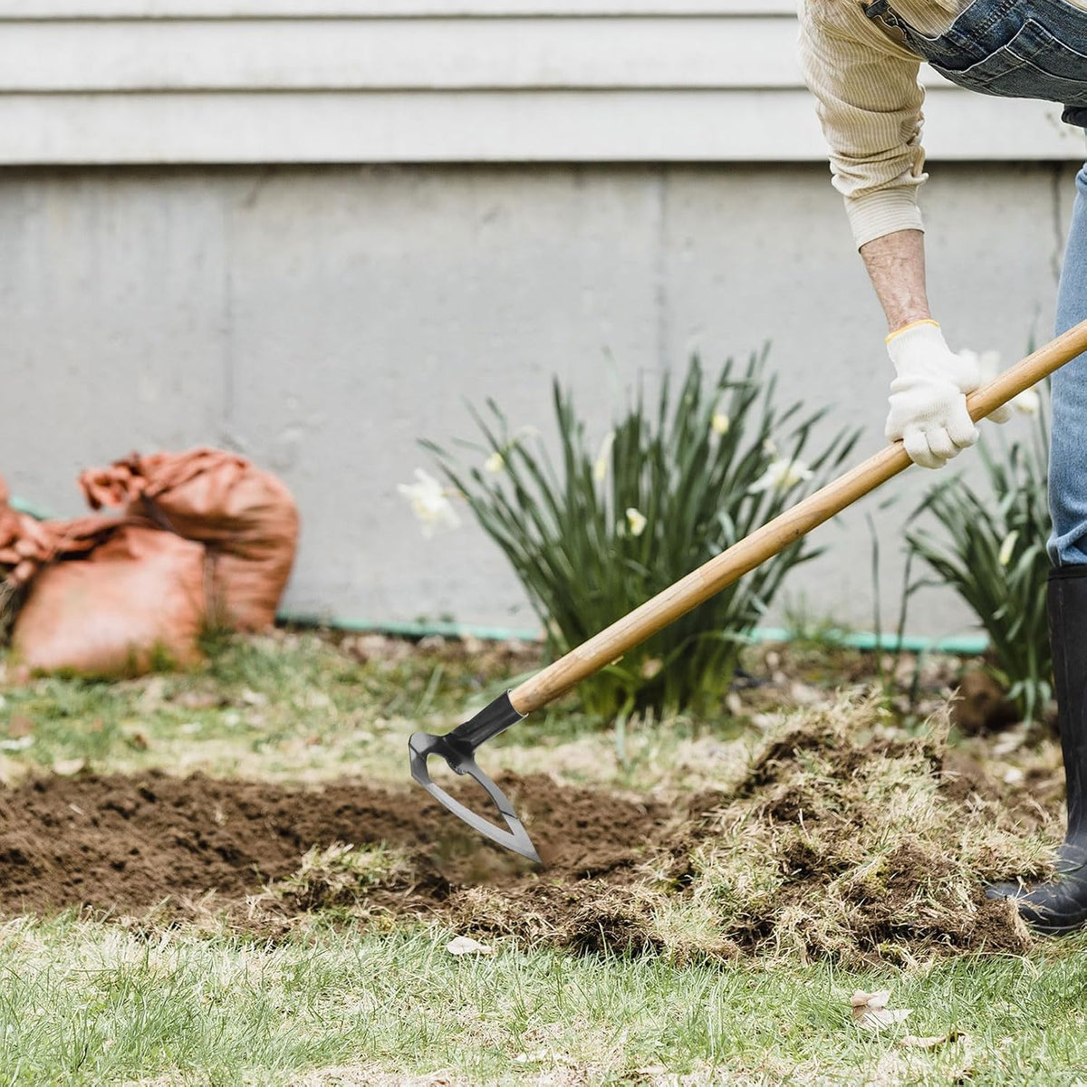 Hollow Hoe Garden Tool Heavy Duty Garden Hoe for Weeding Soil Loosening Ditching Sowing and Tillage Tools for Backyard Farm and Vegetable Beds 8.38 X 6.69 X 4.80 in