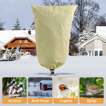 2 Packs Plant Covers Freeze Protection (31.5''W x 47.2''H 2.92oz/yd²)