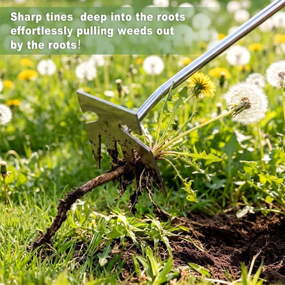 Weed Puller Tool, Weeding Tool, Weed Pulling Tool, Garden Tools, Weed Remover Tool, Stainless Steel, Anti-Detachment, Gardening Essentials, Gardening Hand Tools for Backyard Planting Weeding