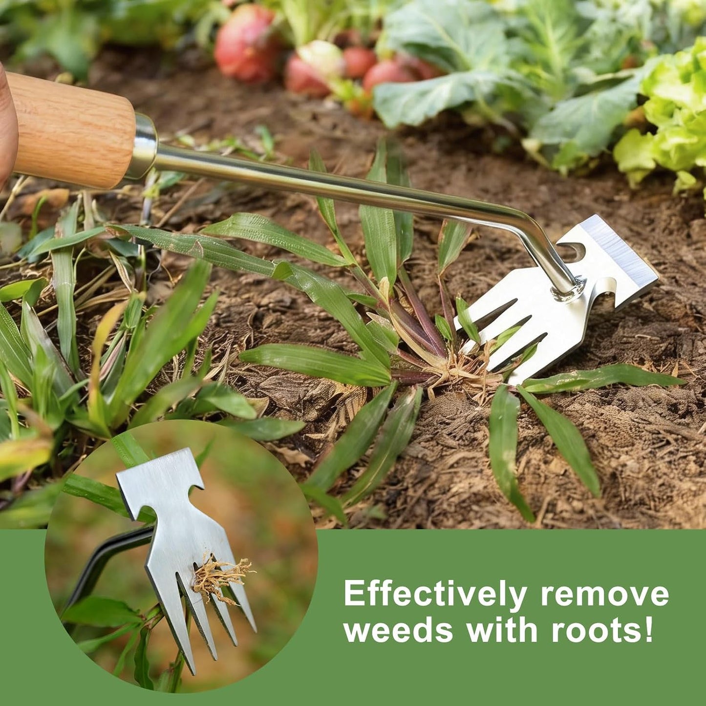 Weed Puller Tool, Weeding Tool, Weed Pulling Tool, Garden Tools, Weed Remover Tool, Stainless Steel, Anti-Detachment, Gardening Essentials, Gardening Hand Tools for Backyard Planting Weeding