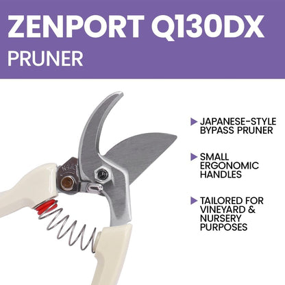 Q130DX Japanese-style Bypass Pruner, 0.5-Inch Cut