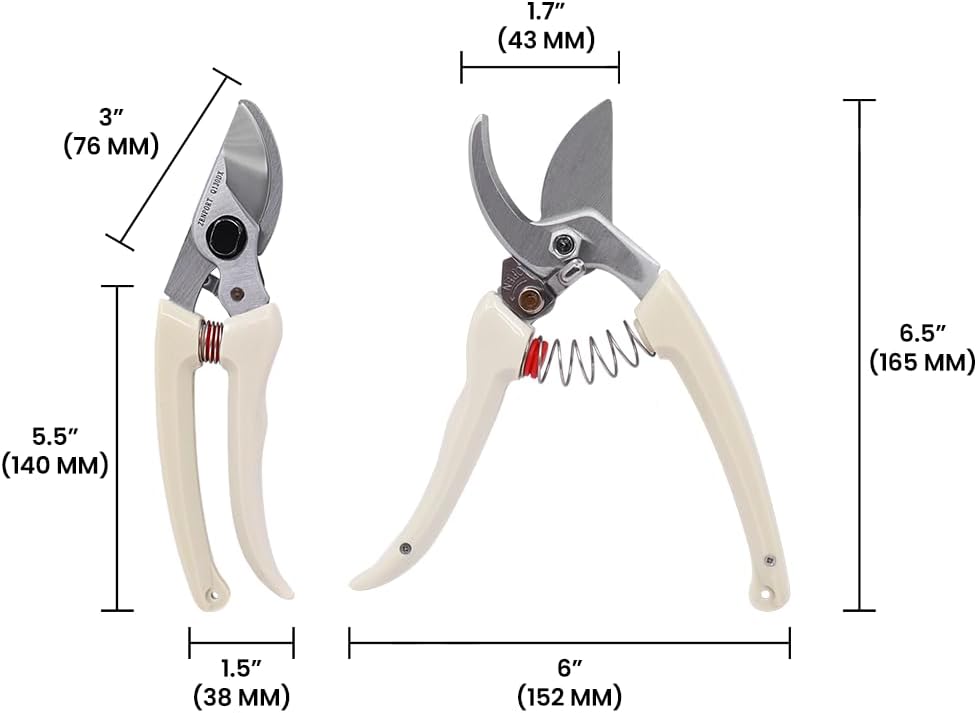 Q130DX Japanese-style Bypass Pruner, 0.5-Inch Cut
