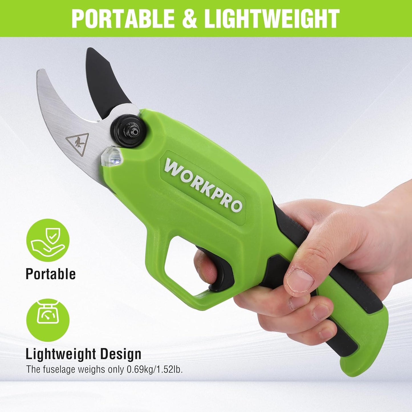 7.2V Electric Pruning Shears, 0.8" Cutting Diameter