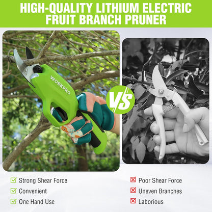 7.2V Electric Pruning Shears, 0.8" Cutting Diameter