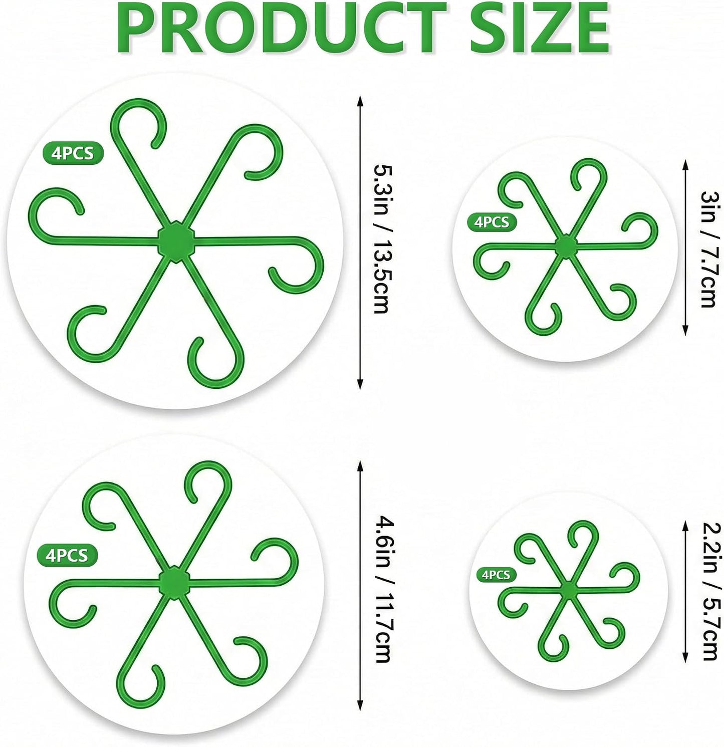 16PCS Plant Stem Support Clips for Indoor Climbing Houseplants