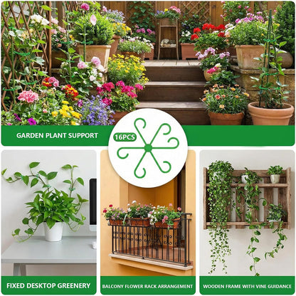 16PCS Plant Stem Support Clips for Indoor Climbing Houseplants