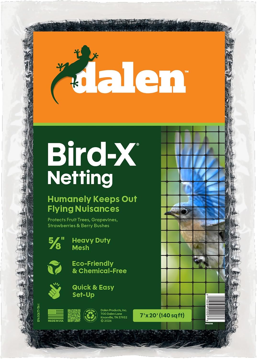 Bird-X Protective Mesh Netting for Fruit Trees & Berries - 28 x 28 ft