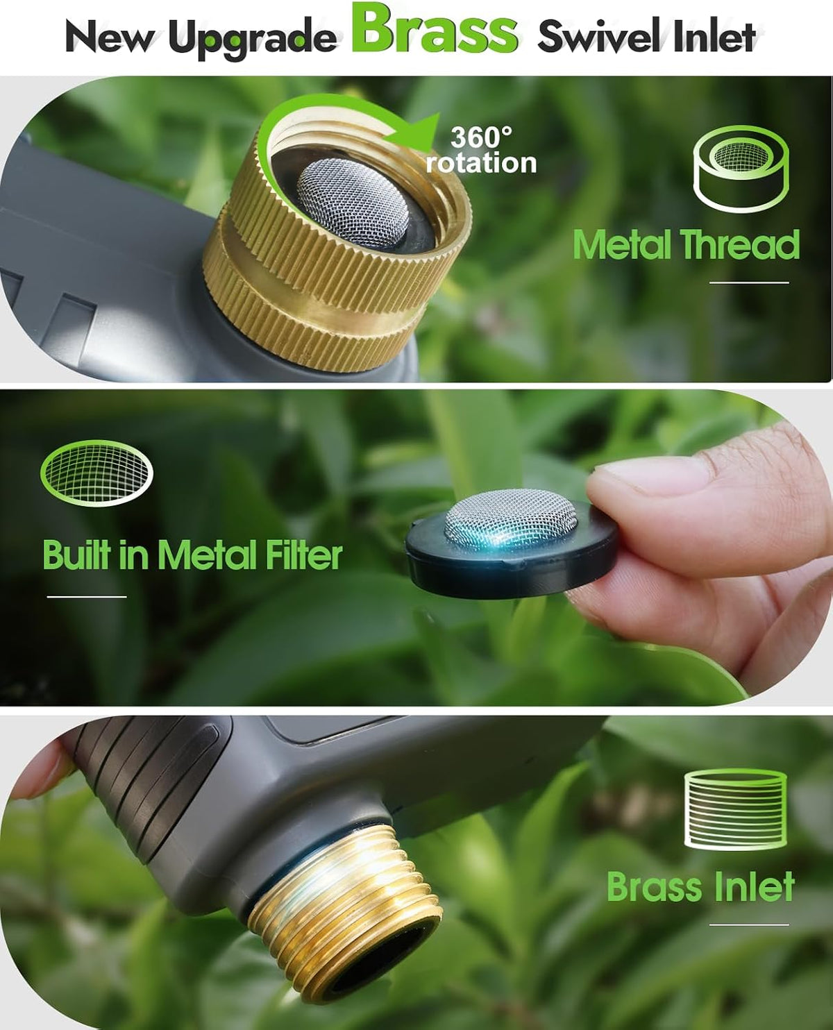 Water Timer 2 Zone, Programmable Irrigation Sprinkler Timer for Garden Hose, Outdoor Hose Faucet Timers with Rain Delay/Manual/Auto Modes, IPX5 Waterproof for Drip System & Lawn