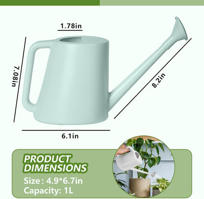 Plant Watering Cans for Indoor and Outdoor Home Garden Plants - with Long Spout - Blackish Green - 1/2 Gallon