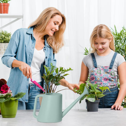 Plant Watering Cans for Indoor and Outdoor Home Garden Plants - with Long Spout - Blackish Green - 1/2 Gallon
