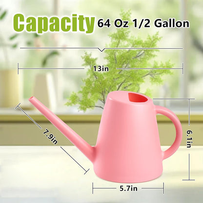Plant Watering Cans for Indoor and Outdoor Home Garden Plants - with Long Spout - Blackish Green - 1/2 Gallon