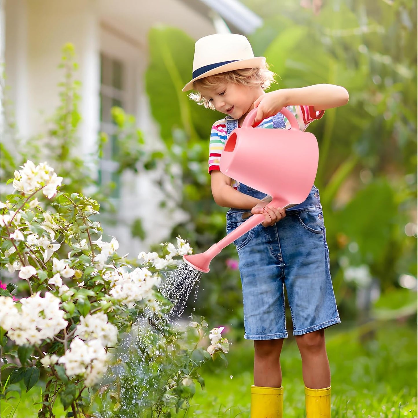Plant Watering Cans for Indoor and Outdoor Home Garden Plants - with Long Spout - Blackish Green - 1/2 Gallon