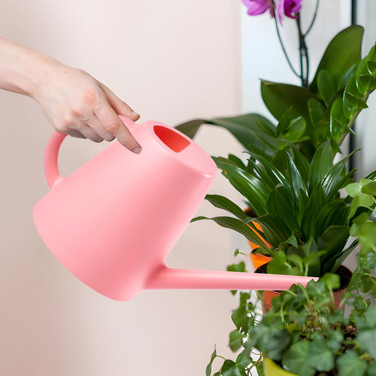 Plant Watering Cans for Indoor and Outdoor Home Garden Plants - with Long Spout - Blackish Green - 1/2 Gallon