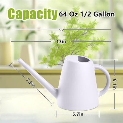 Plant Watering Cans for Indoor and Outdoor Home Garden Plants - with Long Spout - Blackish Green - 1/2 Gallon