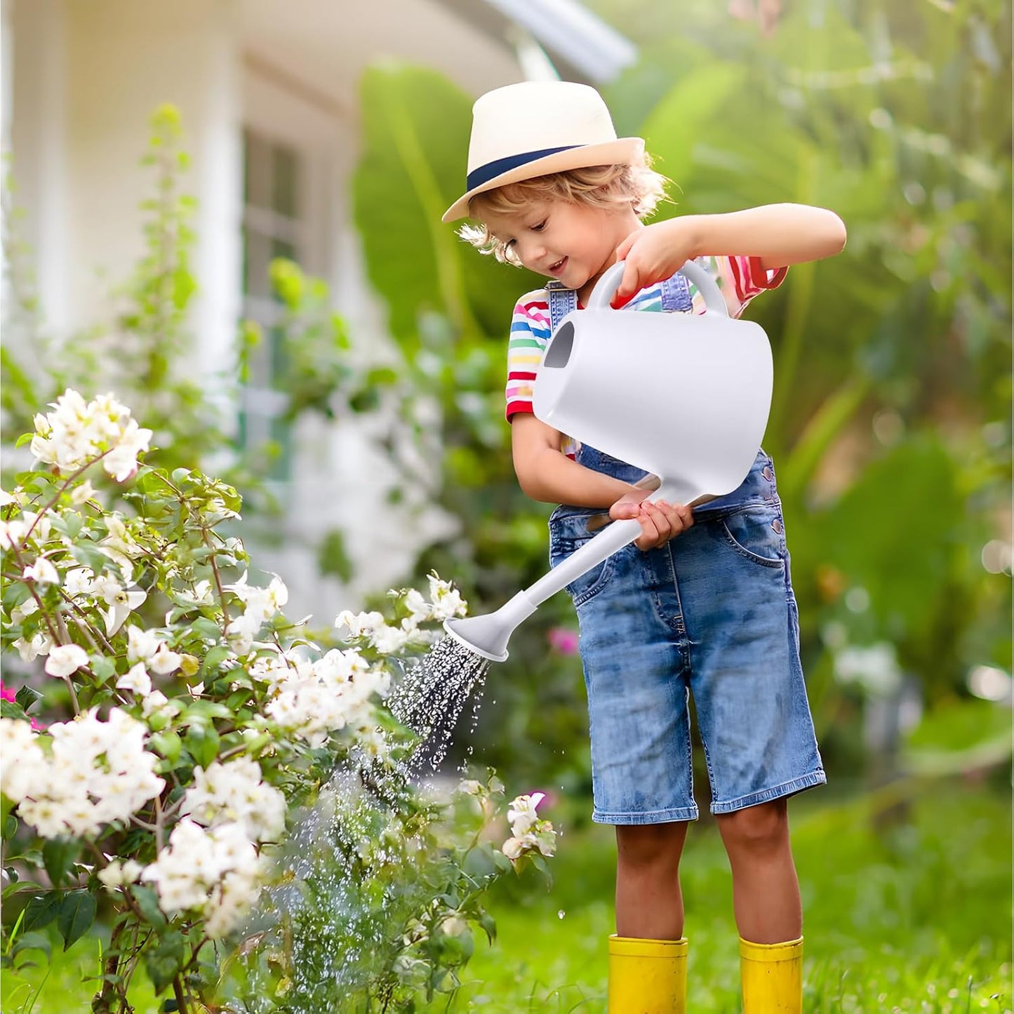 Plant Watering Cans for Indoor and Outdoor Home Garden Plants - with Long Spout - Blackish Green - 1/2 Gallon