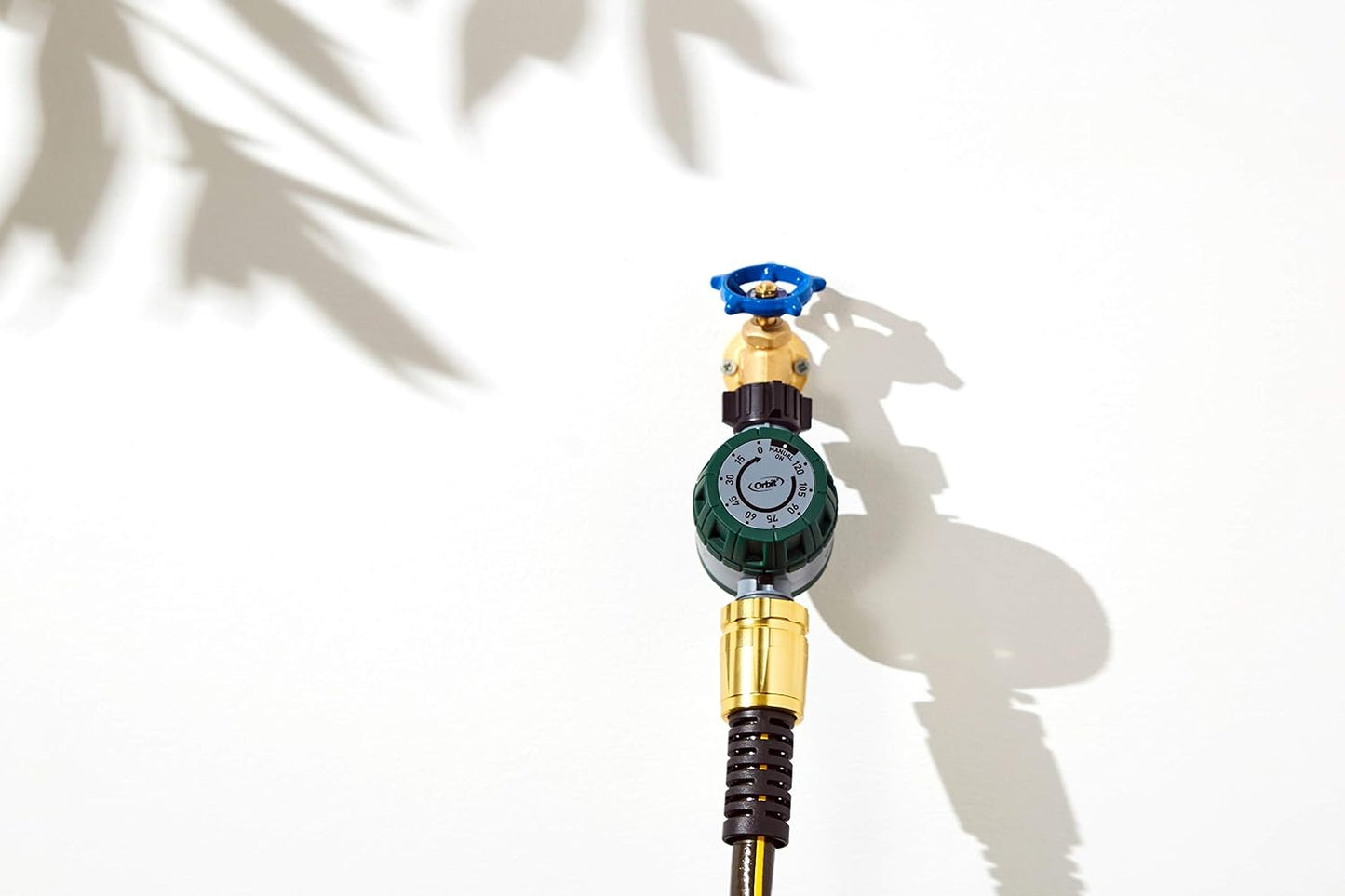 Mechanical Water Timer - Adjustable Irrigation Shutoff for Lawn & Garden Watering - Battery-Free Clockwork Hose Faucet Timer with Easy Grip Dial & Manual Bypass - 62034