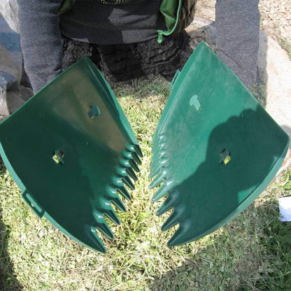 Leaves Grabber, 2pcs Handheld Hazelnut Leaf Scoop, Fast Lawn Remove Fallen Collection Garden and Yard Leaf Scoops Hand Rakes Used to Pick Up Leaves, Grass Clippings, Trash