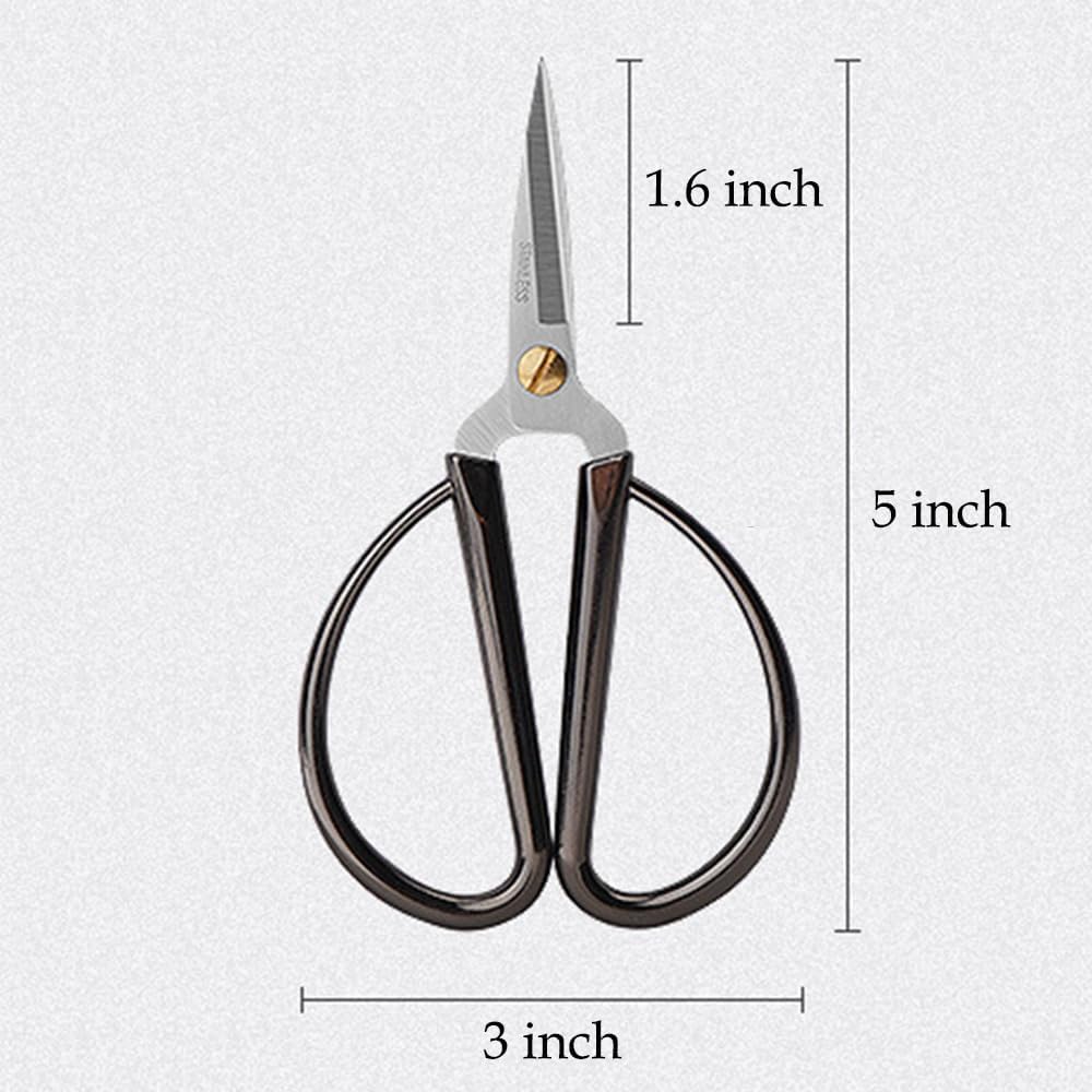 6 Inch All Stainless Steel Sewing Scissors, Sharp Tailor Scissors for Embroidery, Sewing, Craft, DIY Art Work & Daily Use for Home Office School Rose Gold