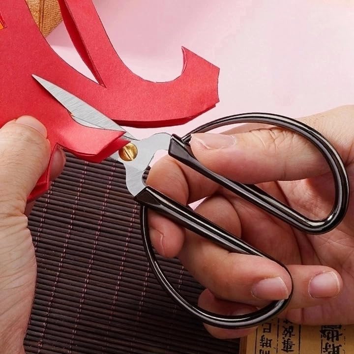 6 Inch All Stainless Steel Sewing Scissors, Sharp Tailor Scissors for Embroidery, Sewing, Craft, DIY Art Work & Daily Use for Home Office School Rose Gold