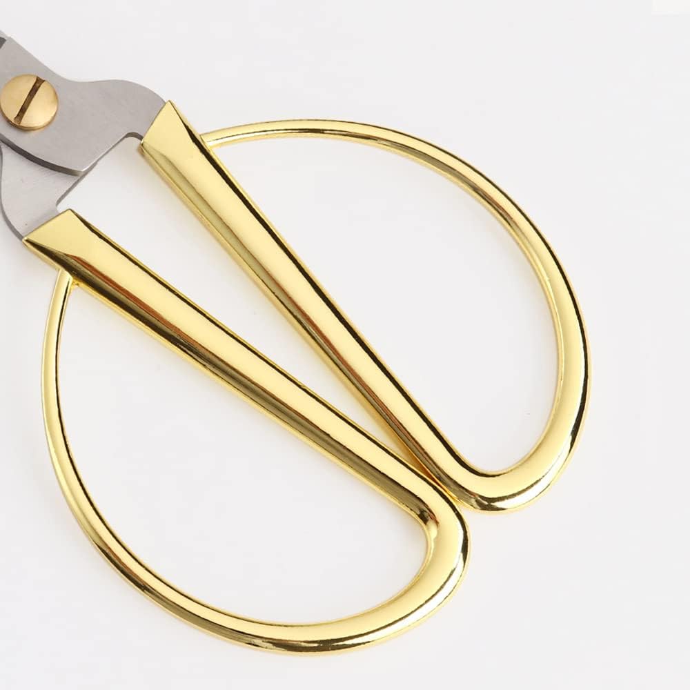 6 Inch All Stainless Steel Sewing Scissors, Sharp Tailor Scissors for Embroidery, Sewing, Craft, DIY Art Work & Daily Use for Home Office School Rose Gold