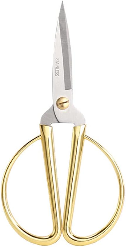 6 Inch All Stainless Steel Sewing Scissors, Sharp Tailor Scissors for Embroidery, Sewing, Craft, DIY Art Work & Daily Use for Home Office School Rose Gold
