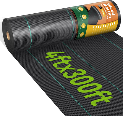 iropro Weed Barrier Fabric 4ft x 300ft Heavy Duty Landscape Fabric