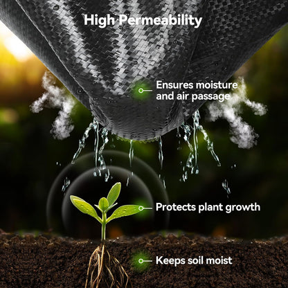 iropro Weed Barrier Fabric 4ft x 300ft Heavy Duty Landscape Fabric
